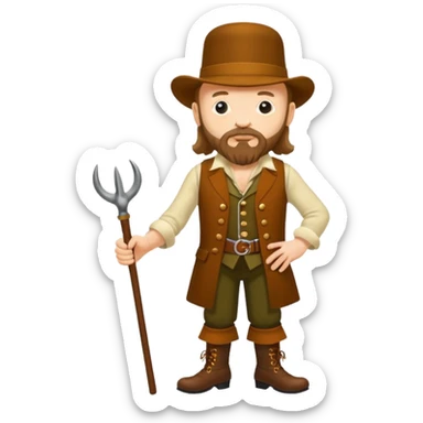 Jethro Tull (Band): A legendary British progressive rock band led by Ian Anderson, named after the 18th-century agriculturist. sticker