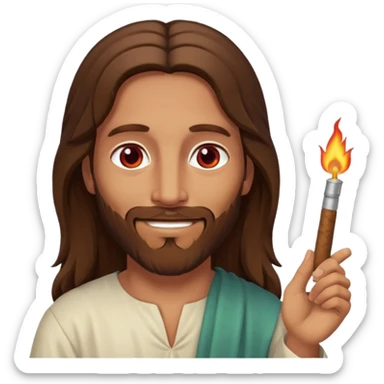 jesus but he’s high as hell on the mary jane sticker