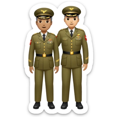 Pastor alemão usando equipamento militar full body sticker