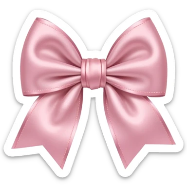 Light pink bow  sticker