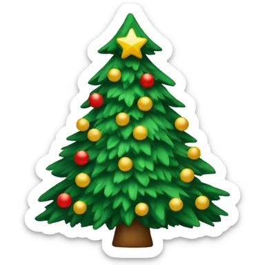 Christmas tree sticker