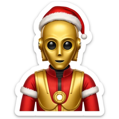 c3po santa sticker