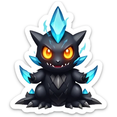 Elemental Dark type natural Pokémon-Fakémon-creature sticker