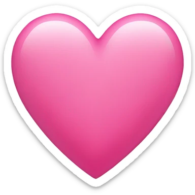 Pink heart sticker