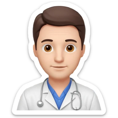 male pharmacist portrait, head and shoulders only, wearing a pharmacy apron, friendly expression, medicine shelves visible in background, retail pharmacy vibe, 3D cartoon, mobile game icon style, no text, no watermark
 sticker