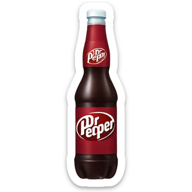 bottle or dr pepper  sticker