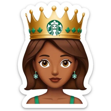 starbucks queen sticker