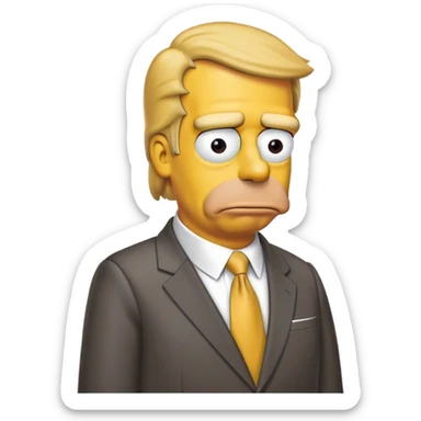 Simpson trump sticker