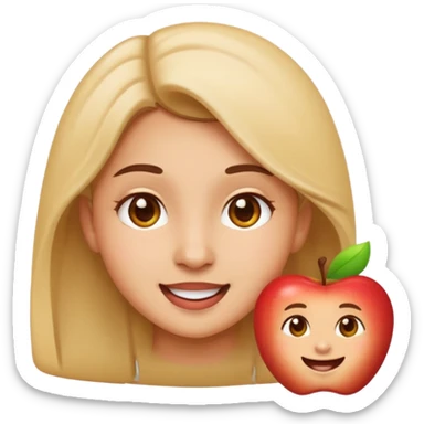 drabsha, cheerful expression, apple style emoji sticker