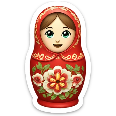 Russian nesting doll sticker