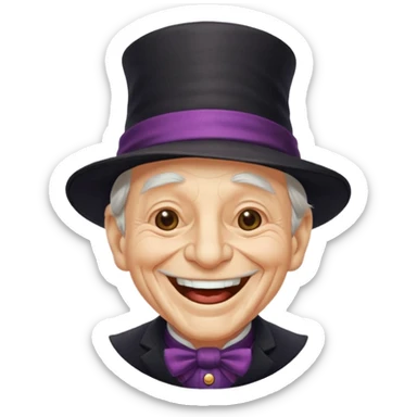 An old magician laughing 🤣 sticker