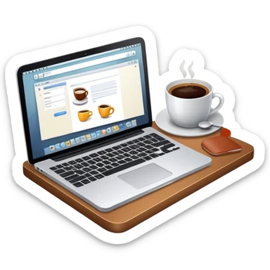 cozy work desk sticker