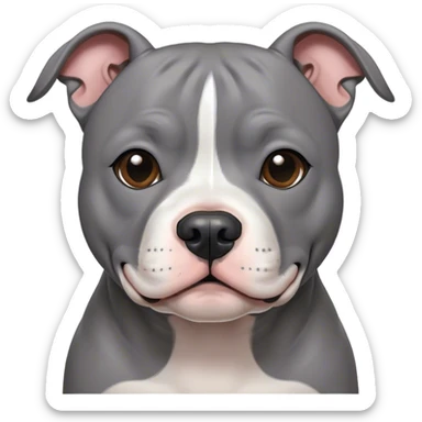 grey staffie sticker