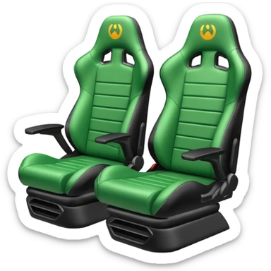 gamer seat green sticker