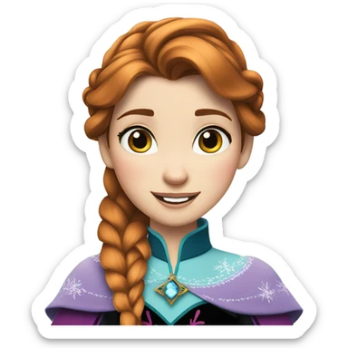 Princess Anna frozen sticker