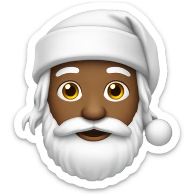 santa claus with skin white sticker
