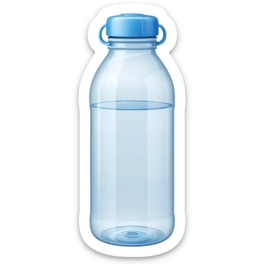 water bottle empty sticker