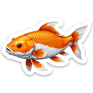 Koi fish sticker
