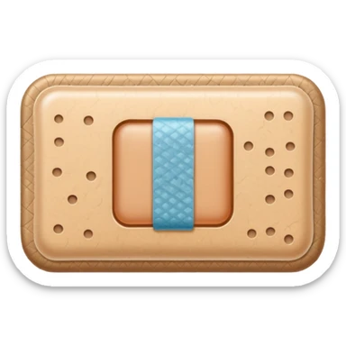 a tan band aid sticker