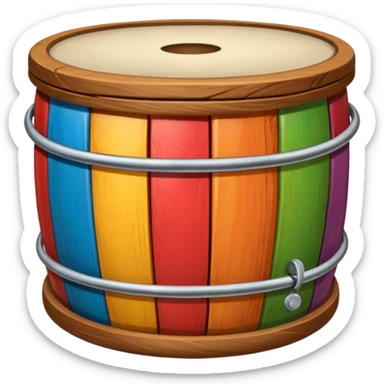 play colorful tambor sticker