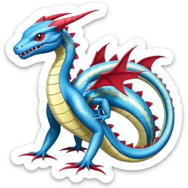 Salamence-Salandit-Gyarados-Dratini-Flygon-Dragonair-fusion-hybrid-creature  sticker