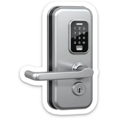 Electronic Door Lock System with card insert sticker