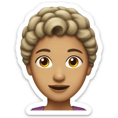 Mujer estresada sticker