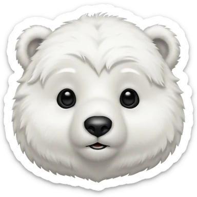 a baby polar bear



















 sticker