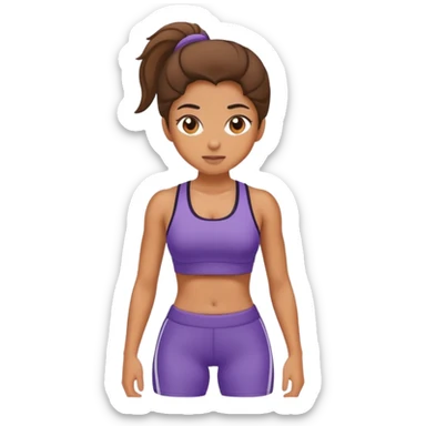 Girl at gym  sticker