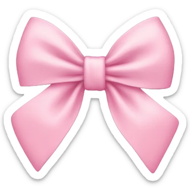 Light pink bow sticker