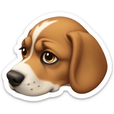 Perros triste sticker