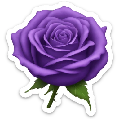 purple rose sticker