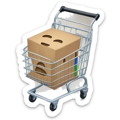 EBay box in trolly sticker