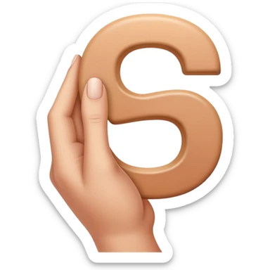 Fingers making number zero sign sticker