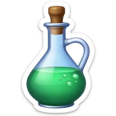 Potion bottle labeled “Desire” sticker