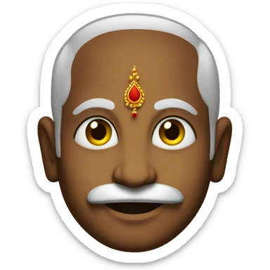 Krishna tilak sticker