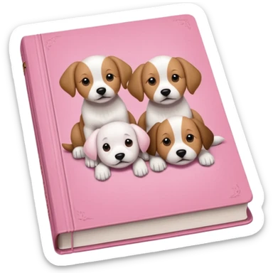 generate an ios genmoji of a pink book "IT ENDS WITH US"  sticker