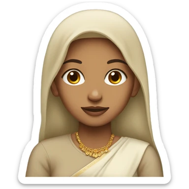 A light skinned Desi girl  sticker