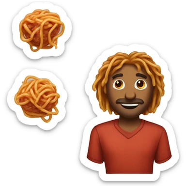 you look like spaghetti with meatballs sticker