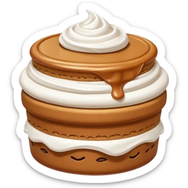 MAKE ME A LOTUS BISCOFF AND CREAM EMOJI FOR MARKETING ON INSTAGRAM PURPOUSE sticker