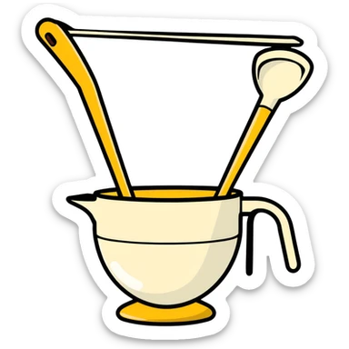 Ladle that says ladle them up sticker