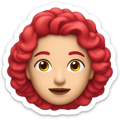 Una gran rosa roja sticker