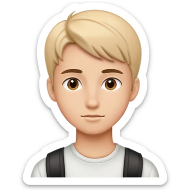 memoje estudante de perfil sticker