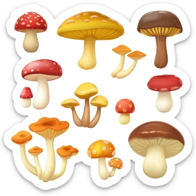 mushrooms sticker