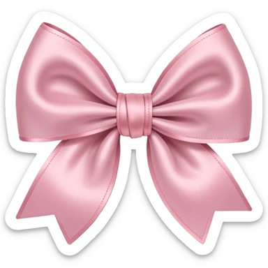 Light pink bow sticker