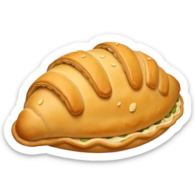 golden empanada sticker