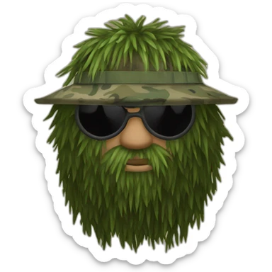 Ghillie sniper sticker