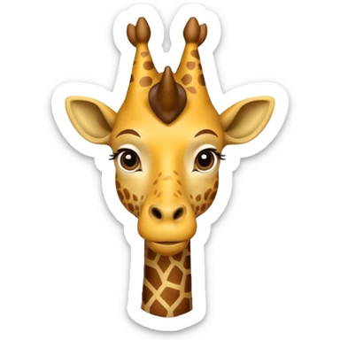 king giraffe sticker