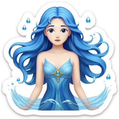 diosa del agua sticker