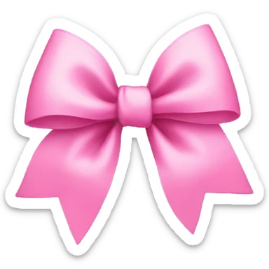 pink bow sticker